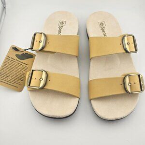 Spenco Vista Leather Arch Support Sandals Women's 7.5B NIB